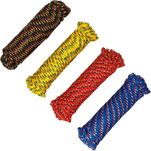Miniatura 10 de Cuerda de polipropileno trenzada de diamante, mezcla de cuerda de nailon, cuerdas gruesas y resistentes de 1/2 pulgada y 50 pies de alta