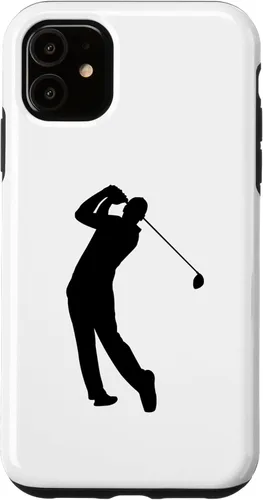 Miniatura 6 de iPhone 12 mini jugador de golf golfista con club de golf caso deportivo