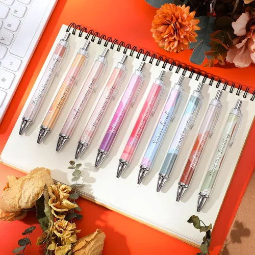Miniatura 4 de Yeaqee 50 bolígrafos motivacionales a granel con diferentes citas inspiradoras para mujeres, regalos inspiradores, bolígrafos a granel