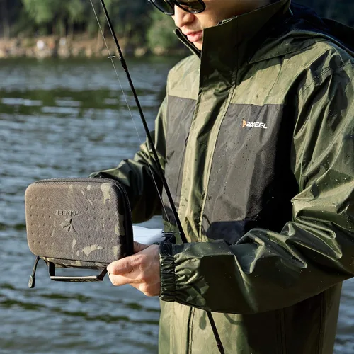 Miniatura 7 de Rodeel Traje impermeable de pesca para hombres (chaqueta de equipo de lluvia y traje de pantalón)