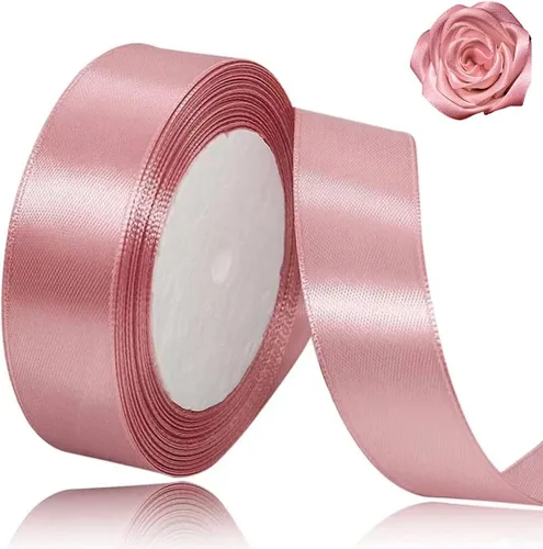 Miniatura 54 de Cinta beige de 1-1/2 pulgadas x 25 yardas, cinta de satén marfil de tela de color sólido para manualidades, coronas, fiesta de boda, Navidad, lazos