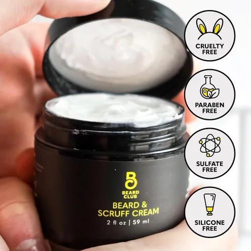 Miniatura 4 de The Beard Club Crema para Barba de Biotina - Mantequilla de Karité Hidratante y Humectante para un Vello Facial y Piel Más Saludables