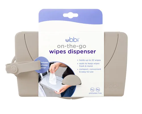 Miniatura 2 de Ubbi On-The-Go Dispensador de toallitas para bebés, contenedor de toallitas portátil para viajes, accesorio de bolsa de pañales imprescindible