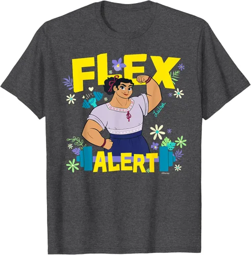 Miniatura 30 de Disney Encanto Luisa Madrigal Flex Alert Camiseta, Negro