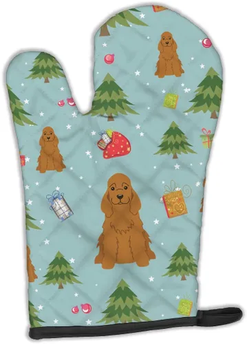 Miniatura 324 de Caroline's Treasures BB2732OVMT Dog House Collection Border Collie - Guante de horno grueso resistente al calor para sartenes calientes y horno