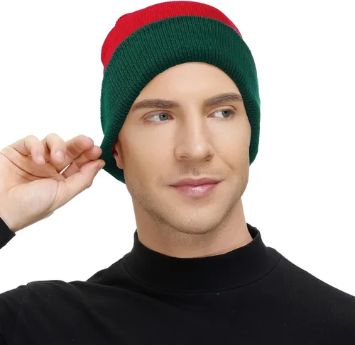 Miniatura 19 de American Trends Gorro para hombre y mujer, gorro de punto suave y lindo con diseño de calavera