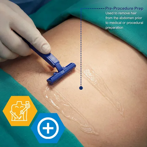 Miniatura 5 de MED PRIDE Maquinilla de afeitar médica, afeitadora de doble filo