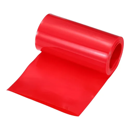 Miniatura 56 de MECCANIXITY Envoltura de Batería de PVC Termorretráctil de 127 mm de Diámetro 200 mm Plana 10 Pies (3 metros) Negra con Buena Aislación para Paquete