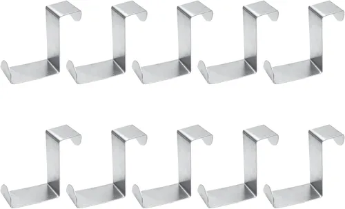 Miniatura 17 de 5 ganchos para colgar sobre la puerta, ganchos para colgar en forma de Z, doble cabeza que se adapta a anchos de puerta de 2 y 1 pulgada, gancho
