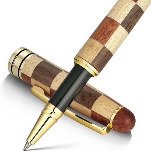 Miniatura 12 de BEILUNER Juego de Escritura de Bolígrafo de Madera Personalizado de Lujo, Palisandro - Elegante y Bonito Juego de Bolígrafos de Regalo para Firma