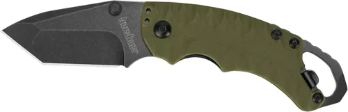 Miniatura 6 de Kershaw - Cuchillo de bolsillo de choque, dentado negro (1605CKTST); hoja de acero inoxidable de 3.1 pulgadas con revestimiento de óxido negro