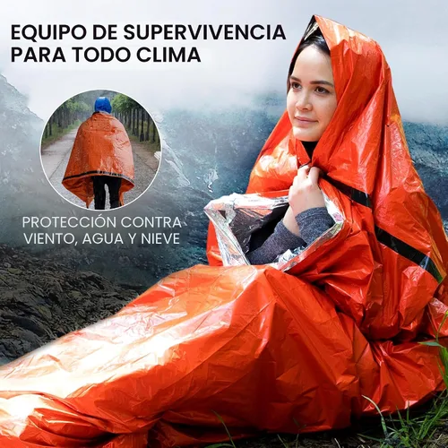 Miniatura 4 de Emergency Sleeping Bag for Survival Gear and Supplies Life Bivy Sack Waterproof Mylar Emergency Blankets for Survival Kit Car Camping Gear Hiking