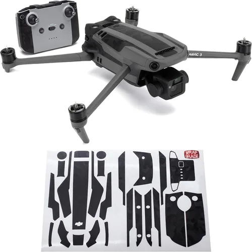 Miniatura 29 de WRAPGRADE Adhesivos parciales para DJI Mavic 3 / Mavic 3 Classic Accent Color (AIRFORCE SILVER)
