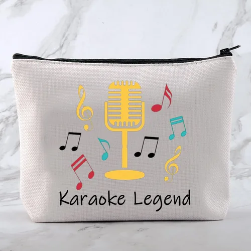 Miniatura 3 de CYTING Regalo divertido para amantes del karaoke, regalo de noche de karaoke, bolsa de cosméticos de leyenda de karaoke, regalo para fanáticos