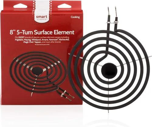 Smart Choice Elemento de superficie de repuesto de quemador de estufa eléctrica de 8 pulgadas y 5 vueltas para rangos de horno de bobina eléctrica,