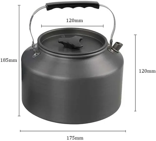 Miniatura 2 de Aluminio 2L al aire libre camping senderismo hervidor cafetera portátil tetera compacta y ligera