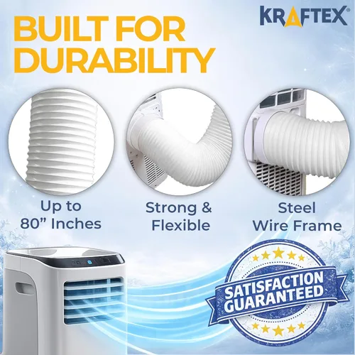 Miniatura 5 de Kraftex Manguera de aire acondicionado. Ventilación de manguera de escape de CA portátil. Compatible con LG, Delonghi y muchos más acondicionadores