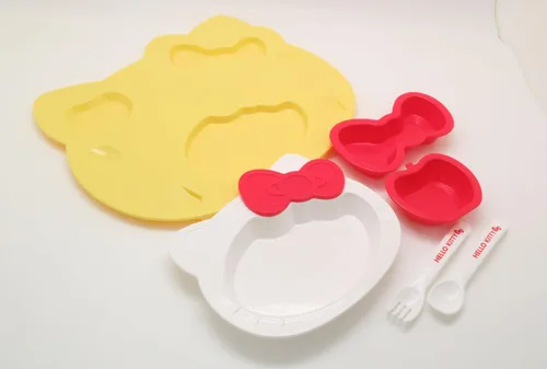 Miniatura 4 de OSK Sanrio Hello Kitty - Juego de platos y cubiertos para niños KP-18