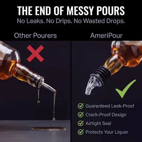 Miniatura 5 de Speed Pourer - Patron Pour Spout - Fabricado 100% en los Estados Unidos. Boquillas de barra de flujo libre que no gotean - Sin grietas, solo un