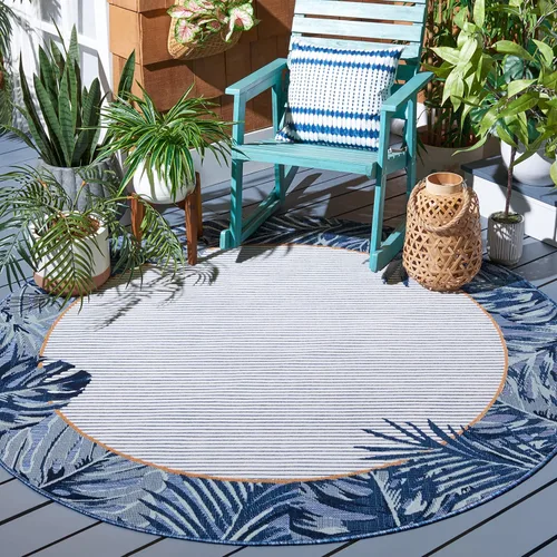 Miniatura 7 de SAFAVIEH Cabana Collection - Alfombra de pasillo, 2 x 9 pies, diseño tropical, no desprende pelusa y de fácil cuidado, para interiores y exteriores
