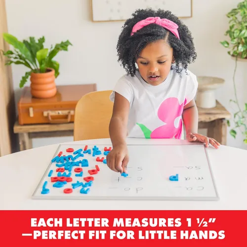 Miniatura 3 de Educational Insights Imanes alfa minúsculas codificados por colores, juego de 42 letras minúsculas magnéticas: perfecto para la escuela en casa