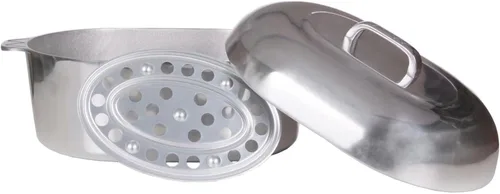 Miniatura 3 de Asador ovalado de aluminio de 18 pulgadas, McWare by Cajun Classic Cookware