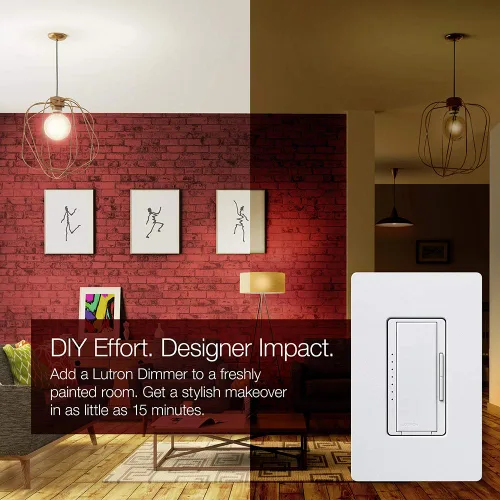 Miniatura 3 de Kit de interruptor regulador de intensidad Lutron Maestro LED+ para luces LED, halógenas e incandescentes regulables, 150W/3 vías o ubicaciones