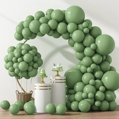 Miniatura 71 de Rubfac - Globos azul rey, 129 unidades, diferentes tamaños, 18, 12, 10 y 5 pulgadas para arco de guirnalda, decoración de cumpleaños azul, baby Azul