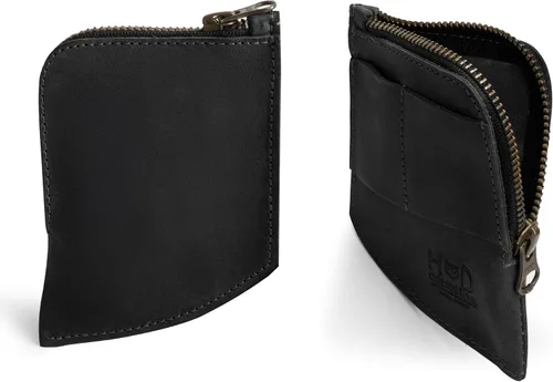 Miniatura 9 de Hide & Drink, Billetera de bolsillo EDC, organizador de efectivo curvado, soporte para tarjetas frontal delgado, clip para dinero, cuero de grano