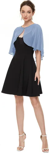 Miniatura 4 de Chales de gasa suave para cubrir el vestido de noche de boda para mujer