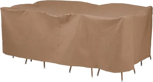 Miniatura 9 de DUCKCOVERS® Essential - Juego de mesa y silla rectangular u ovalada de 90 pulgadas, resistente al agua, funda para mesa y silla al aire libre