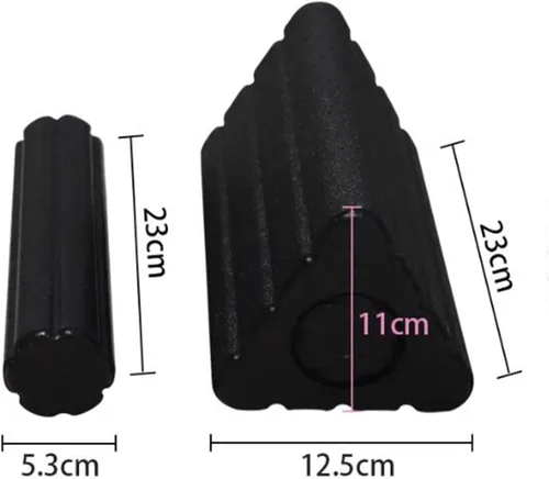 Miniatura 5 de 2 en 1 Triángulo Yoga Block EPP rodillo de espuma portátil entrenamiento espalda cuello piernas masaje adulto fácil limpieza columna de yoga
