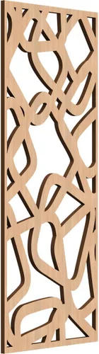 Miniatura 71 de Acme Paneles de pared decorativos de madera con calado, 9 3/8 pulgadas de ancho x 24 3/8 pulgadas de alto x 1/4 de alto, roble rojo
