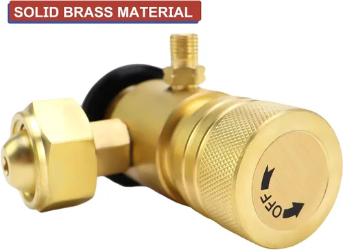 Miniatura 4 de Regulador de gas de acetileno para tanque CGA520 B,Regulador de acetileno de aire de repuesto para uso con tanques B de acetileno CGA520