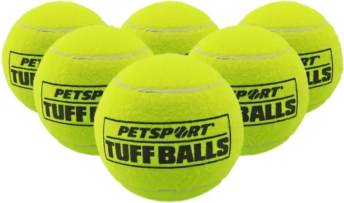 Miniatura 9 de PetSport Giant Tuff Ball - Pelotas de tenis gigantes para perros, ideales para aburrimiento y masticadores agresivos, pelotas de tenis para perros