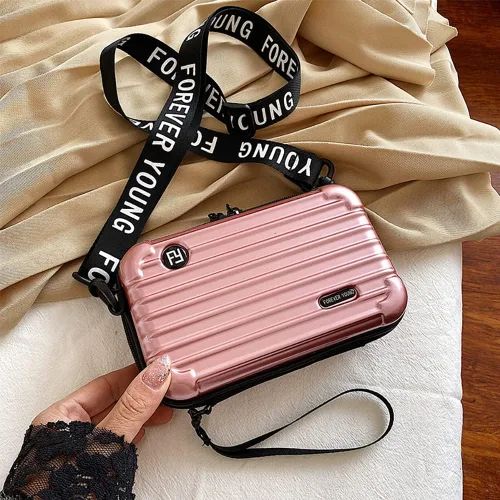 Miniatura 2 de Maleta multifuncional de viaje de PVC rígido, bolsa de maquillaje y artículos de tocador portátil para mujer, bolsa cruzada de almacenamiento