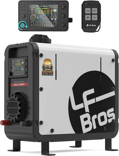LF Bros Calentador diésel de 110V/12/24V 5KW con temporizador, calentador de espacio de estacionamiento diésel todo en uno para espacios pequeños,