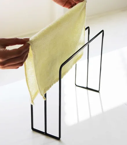 Miniatura 4 de Yamazaki Home Tower - Percha para paños de cocina - Acero Negro
