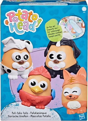 Miniatura 2 de POTATO HEAD Pet-Tato Tots, conjunto temático de mascotas con 31 partes y piezas más estuche de transporte con ruedas, juguetes para niños pequeños