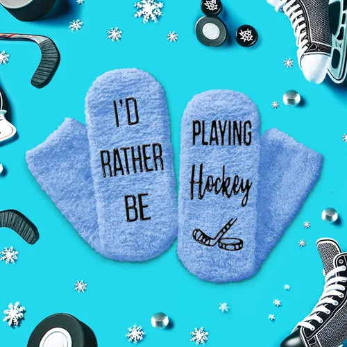 Miniatura 5 de HAPPYPOP Gifts For Runners Motorcycle Gifts Hockey Gifts, Funny Running Socks Motorcycle Socks Funny Hockey Socks
