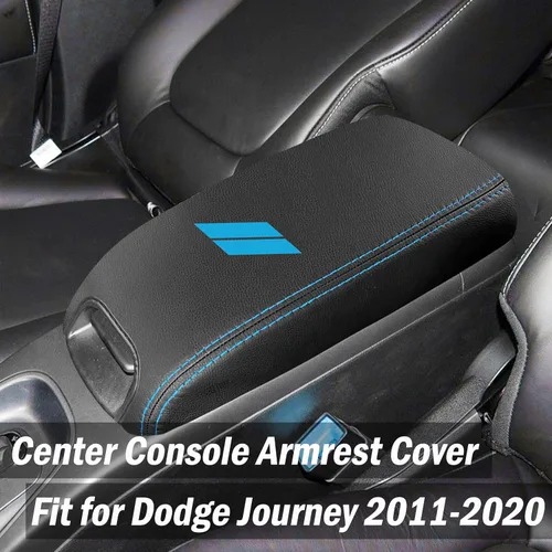 Miniatura 6 de YOSRTER - Funda para el reposabrazos de la consola central para Dodge Journey, accesorios 2011-2018 2019 2020, de piel antiarañazos