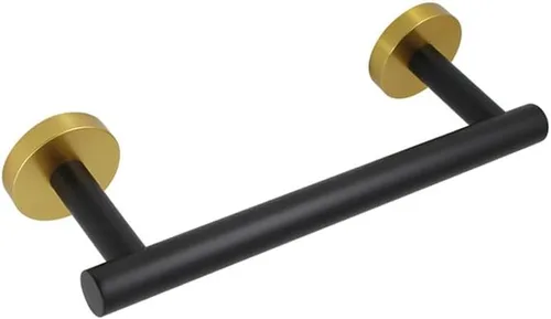 Miniatura 33 de Barra de toalla de mano de baño de 24 pulgadas en negro mate SUS 304 de acero inoxidable para montaje en pared..