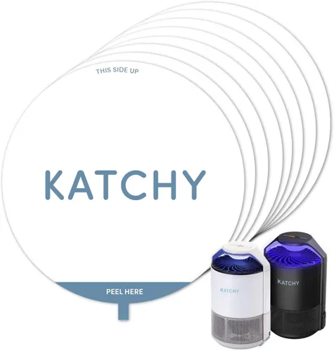 Katchy Recambios de Tablero de Pegamento Original y Medianoche (Paquete de 8) - Recambios de Tablero de Pegamento para Trampa de Insectos de