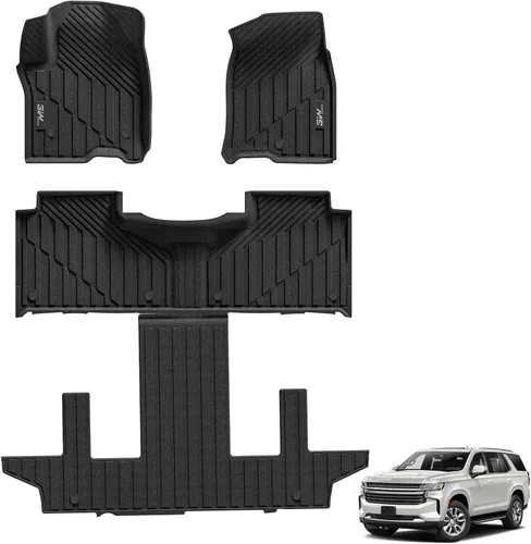 Miniatura 25 de 3W Alfombrillas de piso para Chevy Equinox 2018-2023 2024/Alfombrillas de piso GMC Terrain, TPE para todo clima con ajuste personalizado