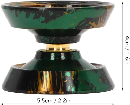 Miniatura 7 de Yoyo que no responde, Yoyo de metal para adultos jugadores avanzados de Yoyo, Yoyo profesional con 3 guantes de cuerdas Yoyo, bola Yoyo para niños