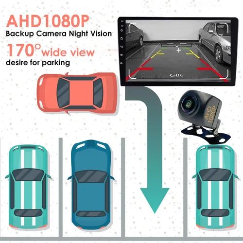 Miniatura 7 de Estéreo de auto doble DIN con CarPlay inalámbrico y Android Auto, radio de coche Android de 9 pulgadas con cámara de respaldo, Bluetooth 5.4