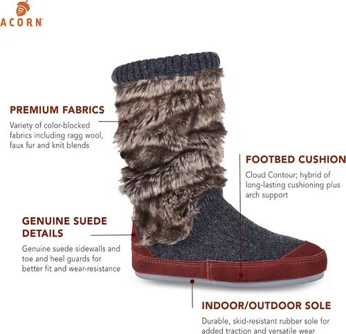 Miniatura 7 de Acorn Pantuflas para botas holgadas para mujer