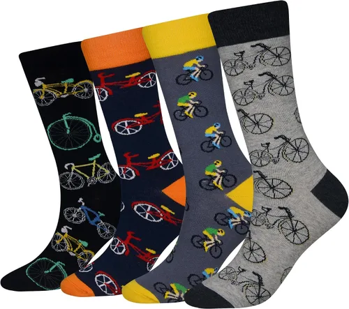 Miniatura 22 de Calcetines de caña corta casuales para hombre, de algodón, con motivo de animales, alocados y divertidos, 5 pares