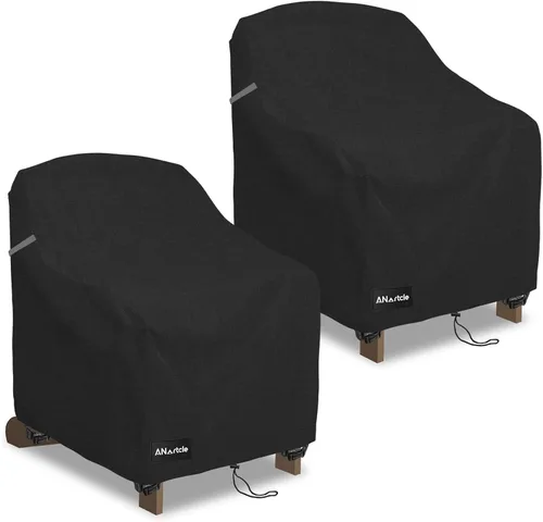 Miniatura 18 de ANartcle Fundas para Sillas de Patio, 600D Impermeables de Servicio Pesado para Muebles de Jardín y Patio al Aire Libre, Fundas para Sillas
