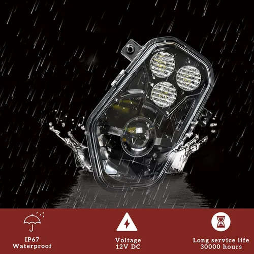 Miniatura 6 de SAUTVS Faros LED con Ojo de Ángel para Sportsman, Faros LED Delanteros con Luces de Haz Alto y Bajo para Polaris Sportsman 400 500 550 570 800 850